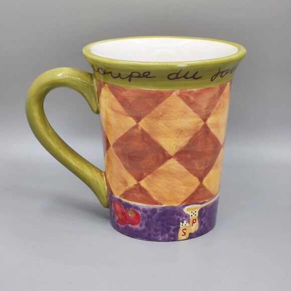 Certified International  Large Cup Mug Jennifer Brinley Chef Cooking 16 oz - Picture 3 of 8